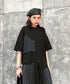 Half Sleeve Asymmetric Top